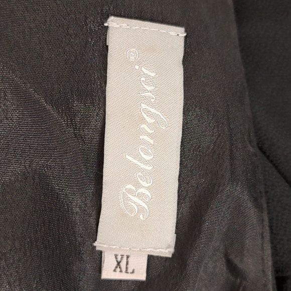 Belongsci Black Whimsigoth Fairy Ruffle Bell Sleeves V-Neck Dress XL - Picture 11 of 15